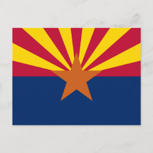 Cartão Postal Bandeira da Arizona