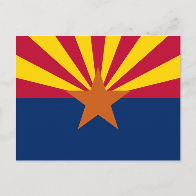 Cartão Postal Bandeira da Arizona (Frente)