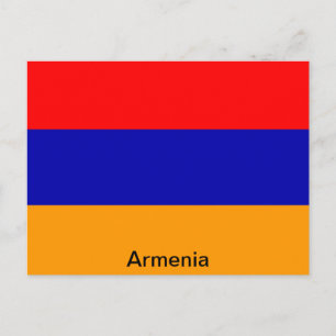 Cartão Postal Bandeira da Armênia