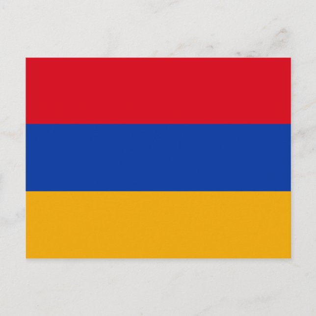 Cartão Postal Bandeira da Armênia (Frente)
