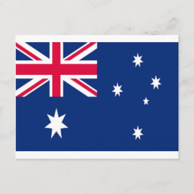 Cartão Postal Bandeira da Austrália (Frente)