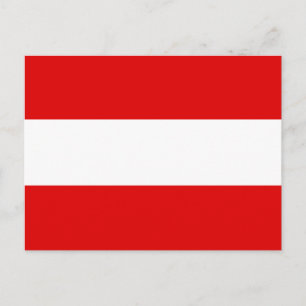 Cartão Postal Bandeira da Áustria