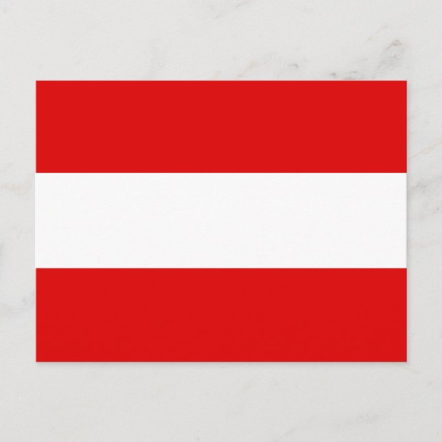 Cartão Postal Bandeira da Áustria (Frente)
