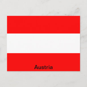 Cartão Postal Bandeira da Áustria