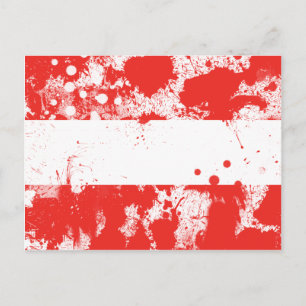 Cartão Postal Bandeira da Áustria