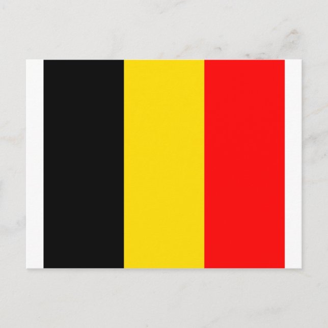 Cartão Postal Bandeira da Bélgica (Frente)