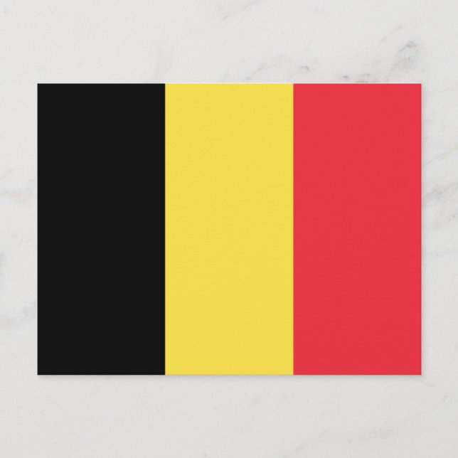 Cartão Postal Bandeira da Bélgica (Frente)