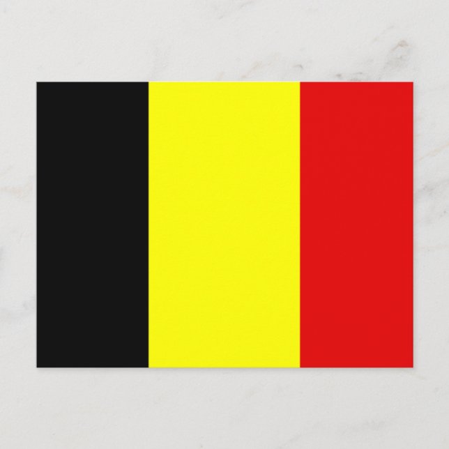 Cartão Postal Bandeira da Bélgica (Frente)