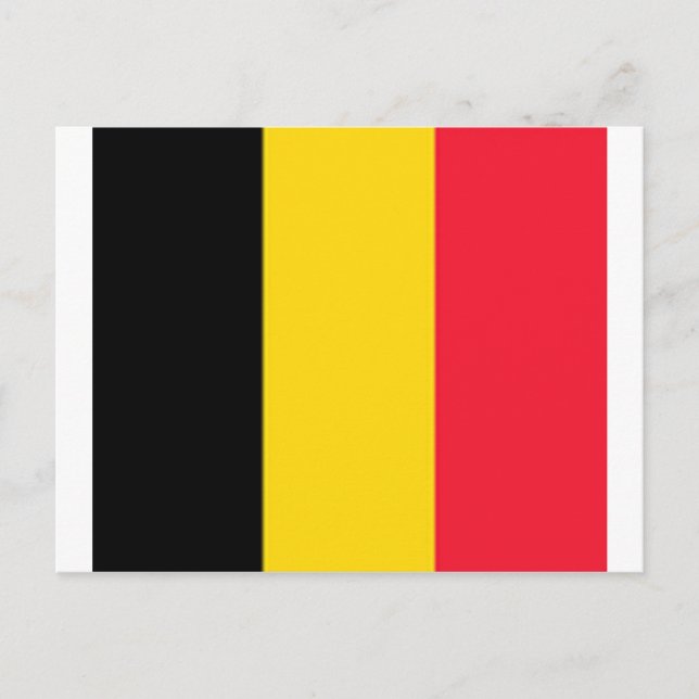 Cartão Postal Bandeira da Bélgica (Frente)