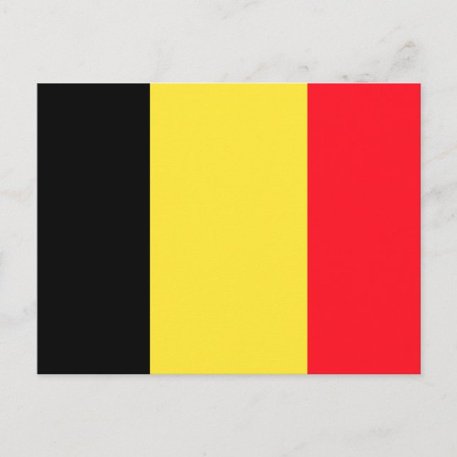 Cartão Postal Bandeira da Bélgica (Frente)