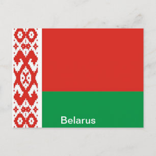 Cartão Postal Bandeira da Bielorrússia