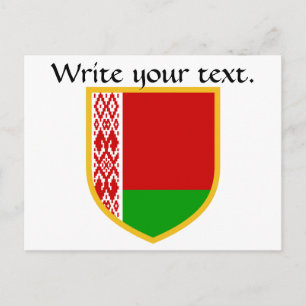 Cartão Postal Bandeira da Bielorrússia