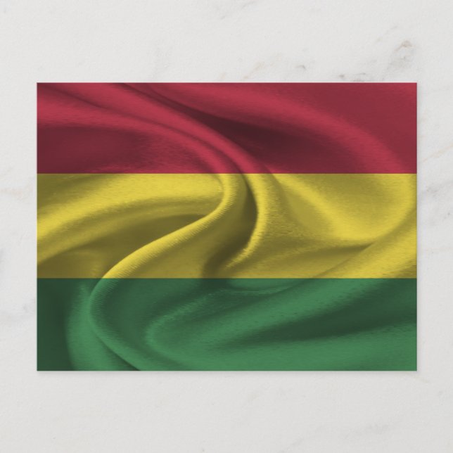 Cartão Postal Bandeira da Bolívia (Frente)