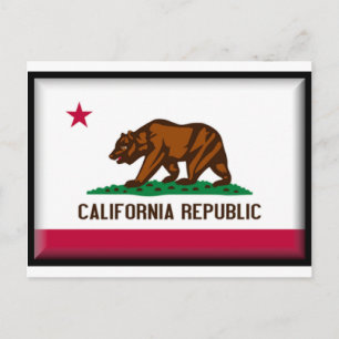 Cartão Postal Bandeira da Califórnia
