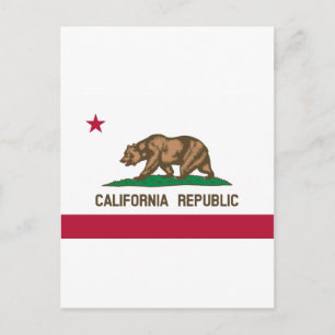 Cartão Postal Bandeira da Califórnia