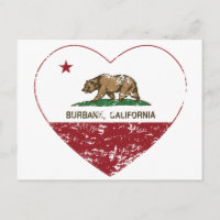 bandeira da Califórnia, Burbank, coração angustiad