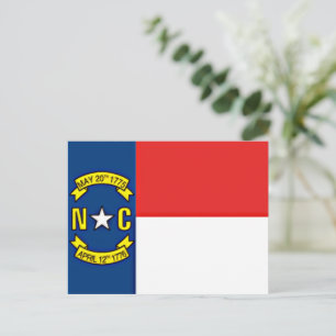 Cartão Postal Bandeira da Carolina do Norte