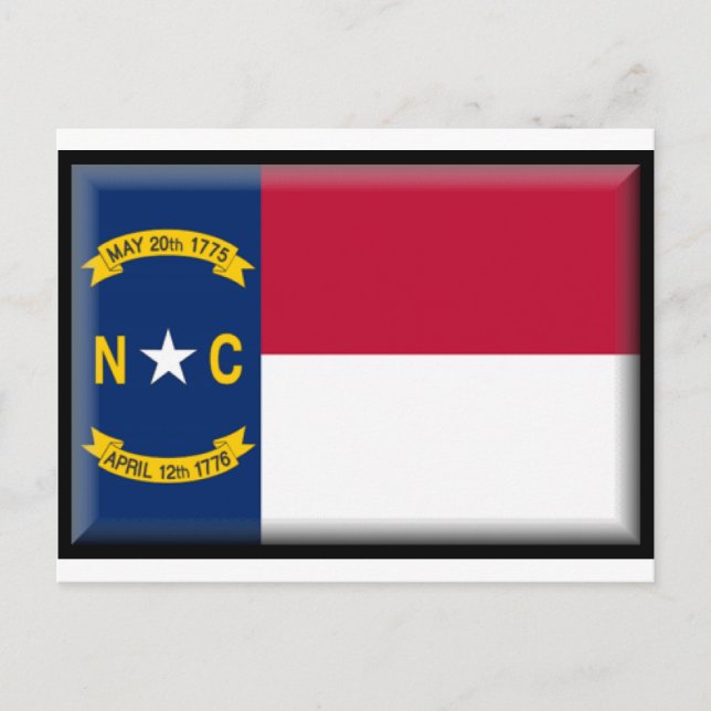 Cartão Postal Bandeira da Carolina do Norte (Frente)