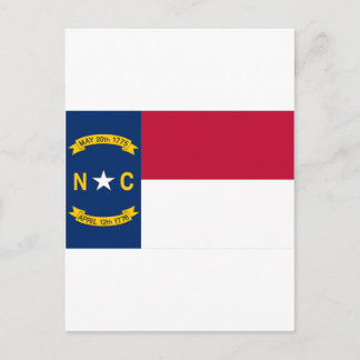 Cartão Postal Bandeira da Carolina do Norte