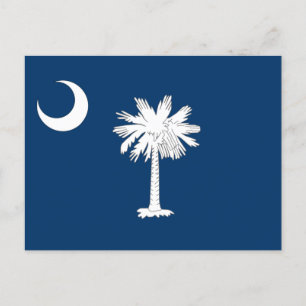 Cartão Postal Bandeira da Carolina do Sul