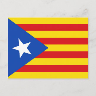 Cartão Postal Bandeira da Catalunha