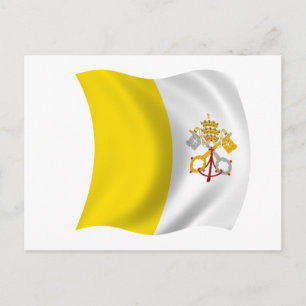 Cartão Postal Bandeira da Cidade do Vaticano