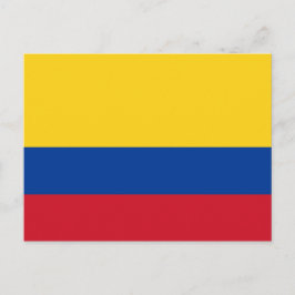 Cartão Postal Bandeira da Colômbia