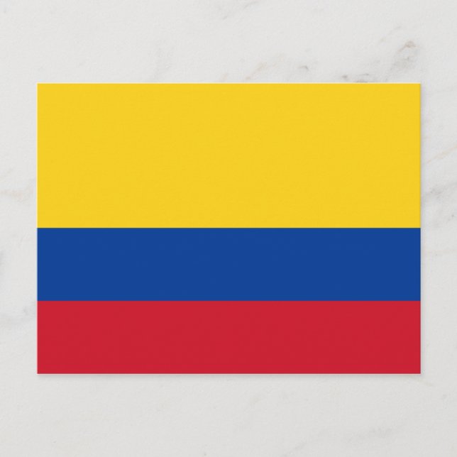 Cartão Postal Bandeira da Colômbia (Frente)