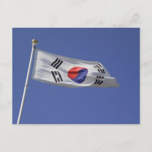 Cartão Postal Bandeira da Coreia do Sul