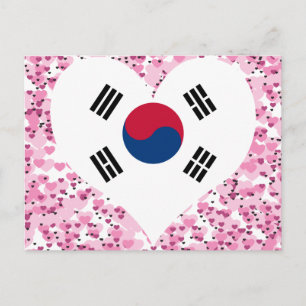 Cartão Postal Bandeira da Coreia do Sul comprar