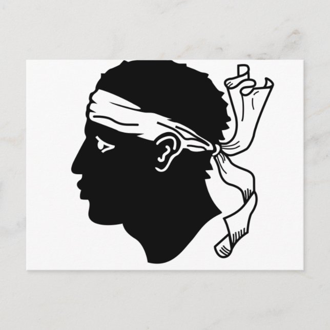 Cartão Postal Bandeira da Córsega (Frente)