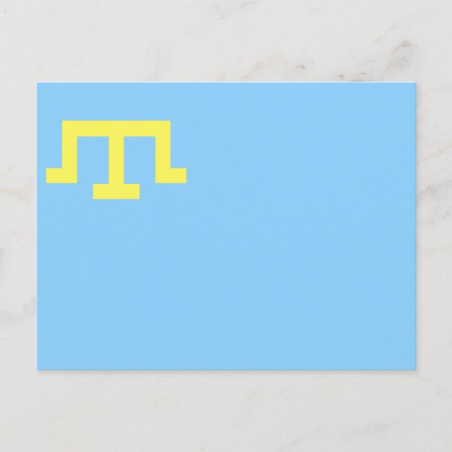 Cartão Postal Bandeira da Crimeia (Frente)