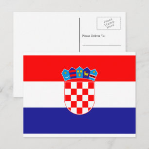 Cartão Postal Bandeira da Croácia, Bandeira da Croácia