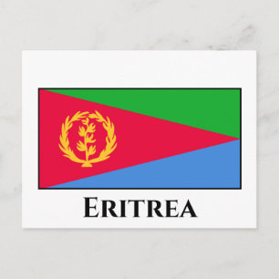 Cartão Postal Bandeira da Eritreia