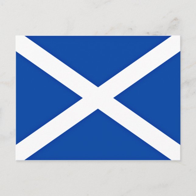 Cartão Postal Bandeira da Escócia (Frente)