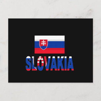 Cartão Postal Bandeira da Eslováquia