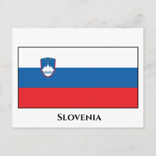 Cartão Postal Bandeira da Eslovênia