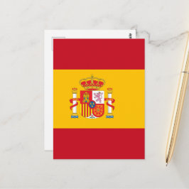 Cartão Postal bandeira da Espanha