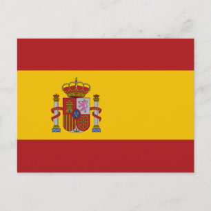 Cartão Postal Bandeira da Espanha