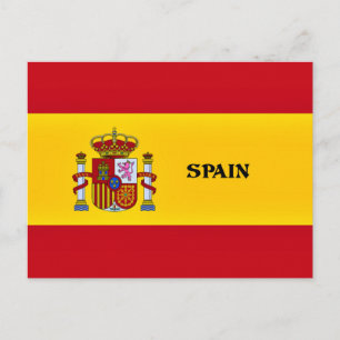 Cartão Postal Bandeira da Espanha