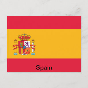 Cartão Postal Bandeira da Espanha