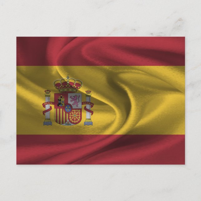 Cartão Postal Bandeira da Espanha (Frente)