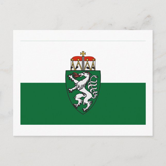 Cartão Postal Bandeira da Estíria, Áustria (Frente)