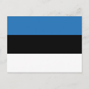 Cartão Postal Bandeira da Estônia
