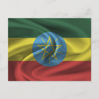 Cartão Postal Bandeira da Etiópia