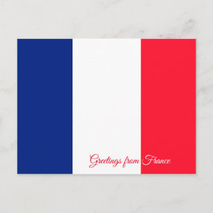 Cartão Postal Bandeira da França