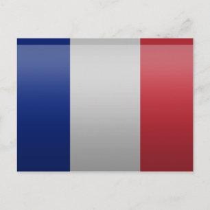 Cartão Postal Bandeira da França