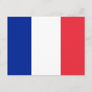 Cartão Postal Bandeira da França