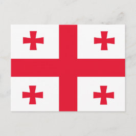 Cartão Postal bandeira da Geórgia