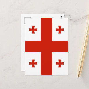 Cartão Postal Bandeira da Geórgia